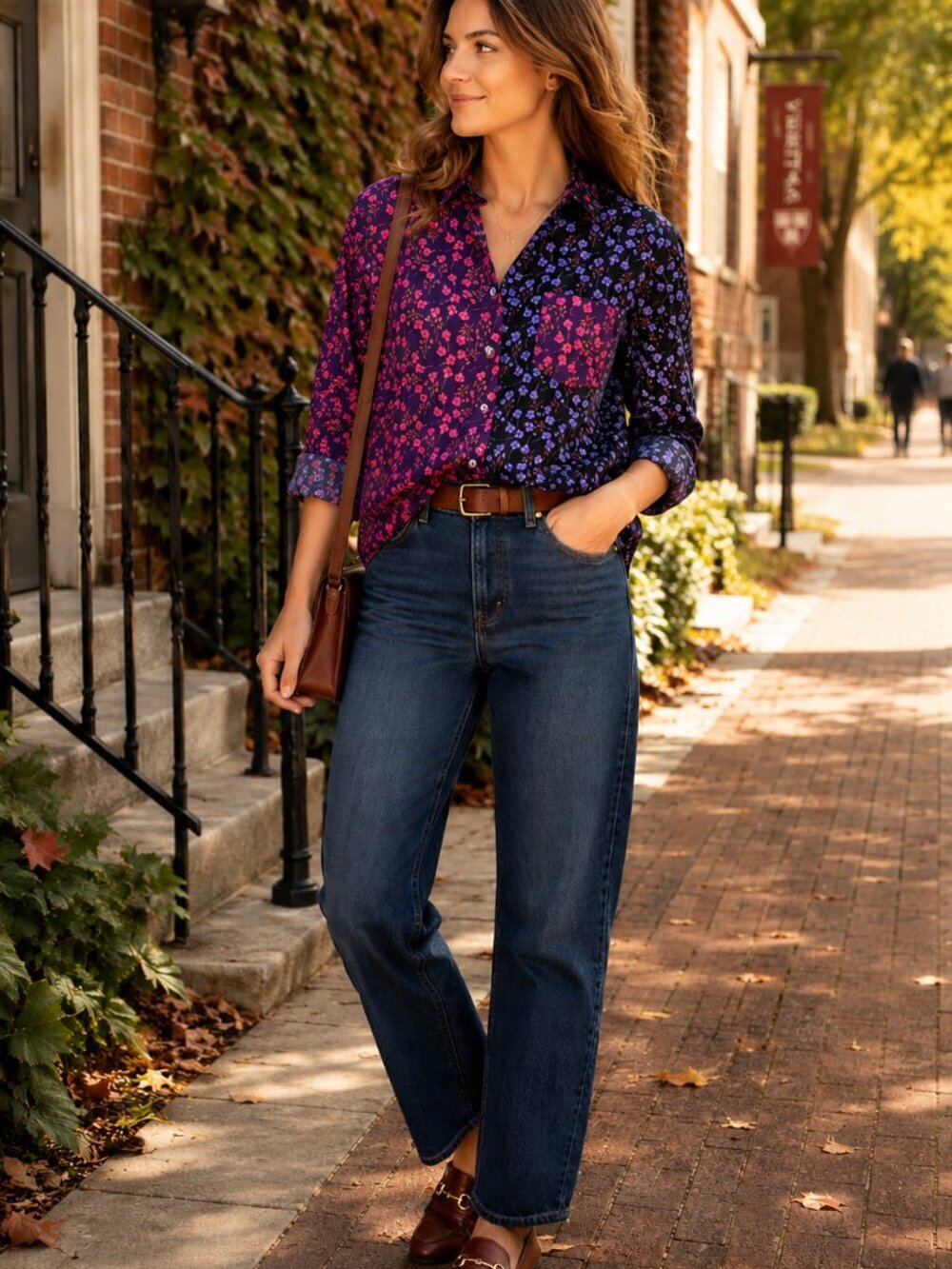 J.Crew Liberty Fabrics Floral Button Down Shirt 100% Cotton Size 4